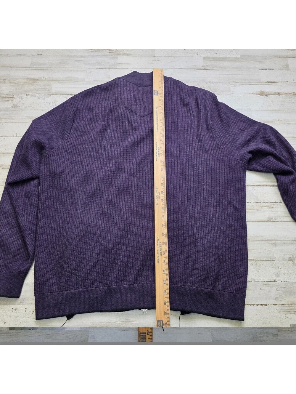 Robert Graham Full Zip Purple Sweater Men's 2XL - Pockets Casual Comfort